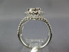 ESTATE LARGE 1.81CT DIAMOND 18KT WHITE GOLD 3D CLUSTER CLASSIC ENGAGEMENT RING