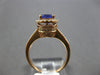 1.30CT DIAMOND & AAA TANZANITE 14K ROSE GOLD ROUND HALO FILIGREE ENGAGEMENT RING