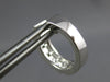 WIDE 1.3CT DIAMOND 18K WHITE GOLD ROUND & BAGUETTE HOOP HUGGIE HANGING EARRINGS