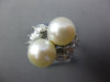 LARGE 1.50CT DIAMOND & AAA SOUTH SEA PEARL PLATINUM DOUBLE PEARL LOVE KNOT RING