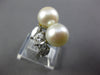 LARGE 1.50CT DIAMOND & AAA SOUTH SEA PEARL PLATINUM DOUBLE PEARL LOVE KNOT RING