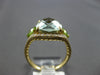 2.86CT DIAMOND & AAA PERIDOT & GREEN AMETHYST 14K YELLOW GOLD CUSHION FUN RING