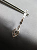 .71CT DIAMOND & AAA SAPPHIRE 18KT WHITE GOLD MARQUISE & ROUND HANGING EARRINGS