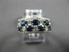 1.3CT DIAMOND & AAA SAPPHIRE 14K WHITE GOLD OVAL & ROUND ETOILE ANNIVERSARY RING