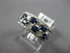 1.3CT DIAMOND & AAA SAPPHIRE 14K WHITE GOLD OVAL & ROUND ETOILE ANNIVERSARY RING
