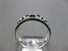 1.3CT DIAMOND & AAA SAPPHIRE 14K WHITE GOLD OVAL & ROUND ETOILE ANNIVERSARY RING
