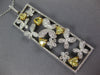 LARGE 5.33CT WHITE & FANCY YELLOW DIAMOND 18KT 2 TONE GOLD 3D BUTTERFLY PENDANT