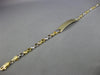 LARGE 14KT YELLOW GOLD 3D CLASSIC BABY ENGRAVEABLE ID BRACELET #26792