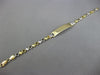 LARGE 14KT YELLOW GOLD 3D CLASSIC BABY ENGRAVEABLE ID BRACELET #26792