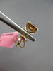 .66CT WHITE & PINK DIAMOND 18KT ROSE GOLD 3D PRINCESS & ROUND HALO STUD EARRINGS