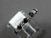1.71CT DIAMOND & AAA SAPPHIRE 14KT WHITE GOLD 3D 2MM ETERNITY ANNIVERSARY RING