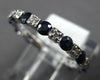 1.71CT DIAMOND & AAA SAPPHIRE 14KT WHITE GOLD 3D 2MM ETERNITY ANNIVERSARY RING