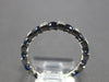 1.71CT DIAMOND & AAA SAPPHIRE 14KT WHITE GOLD 3D 2MM ETERNITY ANNIVERSARY RING