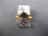1.2CT DIAMOND & AAA TANZANITE 14K YELLOW GOLD PEAR SHAPE & ROUND FRIENDSHIP RING
