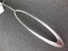 EXTRA LARGE 1.55CT DIAMOND 14KT WHITE GOLD ELONGATED OVAL FUN FLOATING PENDANT