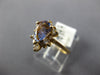 1.2CT DIAMOND & AAA TANZANITE 14K YELLOW GOLD PEAR SHAPE & ROUND FRIENDSHIP RING