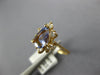 1.2CT DIAMOND & AAA TANZANITE 14K YELLOW GOLD PEAR SHAPE & ROUND FRIENDSHIP RING
