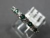 .67CT DIAMOND & AAA EMERALD 14KT WHITE GOLD ROUND SEMI ETERNITY ANNIVERSARY RING