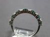 .67CT DIAMOND & AAA EMERALD 14KT WHITE GOLD ROUND SEMI ETERNITY ANNIVERSARY RING