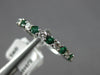 .67CT DIAMOND & AAA EMERALD 14KT WHITE GOLD ROUND SEMI ETERNITY ANNIVERSARY RING