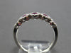.57CT DIAMOND & AAA RUBY 18KT WHITE GOLD CLASSIC 5 STONE HALO ANNIVERSARY RING