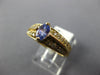 1.0CT DIAMOND & AAA TANZANITE 14KT YELLOW GOLD 3D OVAL & ROUND ENGAGEMENT RING