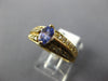 1.0CT DIAMOND & AAA TANZANITE 14KT YELLOW GOLD 3D OVAL & ROUND ENGAGEMENT RING
