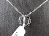 LARGE 1.0CT DIAMOND 14KT WHITE GOLD CLUSTER HALO CLASSIC ROUND FLOATING PENDANT