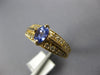 1.0CT DIAMOND & AAA TANZANITE 14KT YELLOW GOLD 3D OVAL & ROUND ENGAGEMENT RING