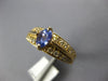 1.0CT DIAMOND & AAA TANZANITE 14KT YELLOW GOLD 3D OVAL & ROUND ENGAGEMENT RING