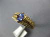 1.0CT DIAMOND & AAA TANZANITE 14KT YELLOW GOLD 3D OVAL & ROUND ENGAGEMENT RING