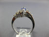 .98CT DIAMOND & AAA TANZANITE 14KT WHITE GOLD MARQUISE & ROUND CRISS CROSS RING