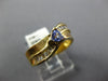 .69CT DIAMOND & AAA TANZANITE 14K YELLOW GOLD TRILLION & BAGUETTE WAVE LOVE RING