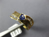 .69CT DIAMOND & AAA TANZANITE 14K YELLOW GOLD TRILLION & BAGUETTE WAVE LOVE RING