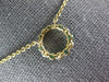 ESTATE .57CT DIAMOND & AAA EMERALD 18KT YELLOW GOLD CIRCLE OF LIFE LOVE NECKLACE