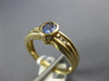 ESTATE .45CT DIAMOND & AAA TANZANITE 14KT YELLOW GOLD 3D OVAL & ROUND BEZEL RING