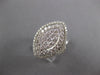 EXTRA LARGE 2.34CT DIAMOND 18KT WHITE GOLD DOUBLE HALO COCKTAIL ANNIVERSARY RING