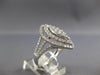 EXTRA LARGE 2.34CT DIAMOND 18KT WHITE GOLD DOUBLE HALO COCKTAIL ANNIVERSARY RING