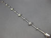 ESTATE .75CT DIAMOND 14KT WHITE GOLD FLOWER BY THE YARD CLASSIC TENNIS BRACELET