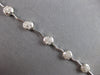 1.10CT DIAMOND 14K WHITE GOLD CLUSTER MULTI WAVE BY THE YARD FUN TENNIS BRACELET