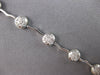 1.10CT DIAMOND 14K WHITE GOLD CLUSTER MULTI WAVE BY THE YARD FUN TENNIS BRACELET