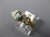 .48CT DIAMOND & AAA TANZANITE 14KT YELLOW GOLD 3D BEZEL FILIGREE FRIENDSHIP RING