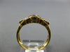 .48CT DIAMOND & AAA TANZANITE 14KT YELLOW GOLD 3D BEZEL FILIGREE FRIENDSHIP RING
