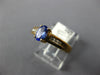 .55CT DIAMOND & AAA TANZANITE 14KT YELLOW GOLD OVAL & ROUND FRIENDSHIP LOVE RING