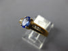 .55CT DIAMOND & AAA TANZANITE 14KT YELLOW GOLD OVAL & ROUND FRIENDSHIP LOVE RING