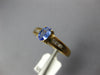 .55CT DIAMOND & AAA TANZANITE 14KT YELLOW GOLD OVAL & ROUND FRIENDSHIP LOVE RING