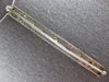 ANTIQUE LARGE .90CT DIAMOND & AAA SAPPHIRE 14KT WHITE GOLD 3D PIN PENDANT #27141