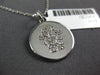 ESTATE .15CT DIAMOND 14KT WHITE GOLD 3D CIRCULAR BABY GIRL FUN FLOATING PENDANT