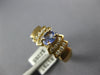 .86CT DIAMOND & AAA TANZANITE 14KT YELLOW GOLD OVAL & ROUND FRIENDSHIP LOVE RING