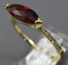1.59CT DIAMOND & AAA GARNET 14KT YELLOW GOLD CLASSIC MARQUISE & ROUND FUN RING